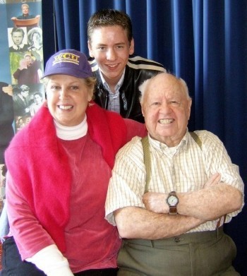 Ciaran Brown with Mickey Rooney & Jan Rooney