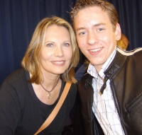 Maud Adams with Ciaran Brown