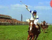 Bob Champion and Aldaniti win the 1981 Grand National