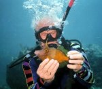 Buzz Aldrin scuba diving