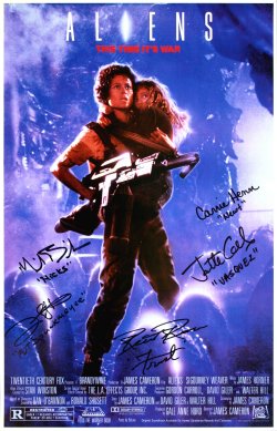 'Aliens' masterprint signed by Michael Biehn