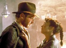 Karen Allen and Harrison Ford in Raiders of the Lost Ark