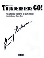 Signed title page of Gerry Anderson's biography