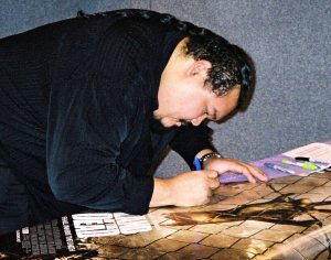 Pedro Miguel Arce signing poster