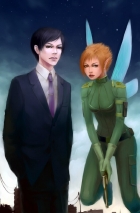 Artemis Fowl & Holly Short by artist Karla Frazetty