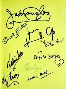 Autograph page from 'Carry On' book