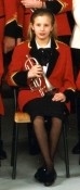 Alison Balsom aged eight - cornet player in the Royston Town Band