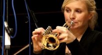 Alison Balsom in the recording studio