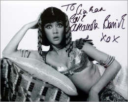 Amanda Barrie signed photo from 'Carry On Cleo'