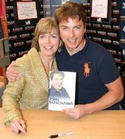 John Barrowman with his sister Carole at the launch of his autobiography 'Anything Goes'