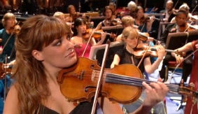 Nicola Benedetti playing the Gariel Stradivarius violin at the Last Night of the Proms (September 2012)