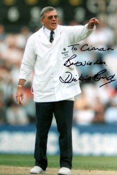 Dickie Bird signed photograph