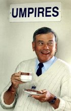 Dickie Bird enjoys a cup of Yorkshire tea!