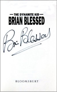 Brian Blessed signed his autobiography 'The Dynamite Kid'