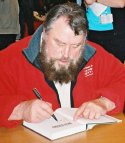 Brian Blessed signing 'The Dynamite Kid'