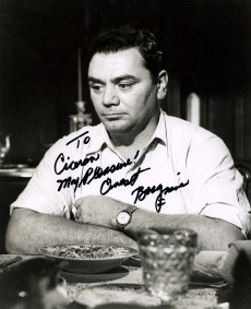 Signed photo of Ernest Borgnine in 'Marty'