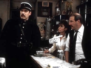 Arthur Bostrom as Officer Crabtree, with Vicki Michelle & Gorden Kaye