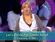 Jo Brand as Britney Spears in the final of 'Let's Dance for Comic Relief'