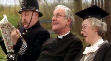 Jimmy Yuill, Richard Briers and Geraldine McEwan in Shakespeare's 'Loves Labours Lost'