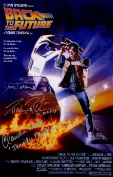 Signed 'Back to the Future' masterprint