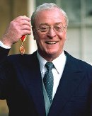 Sir Michael Caine after being knighted as Sir Maurice Micklewhite