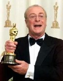 Michael Caine with his Oscar for 'The Cider House Rules' (1999)