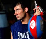 Joe Calzaghe at his father's Gym in Abercarn