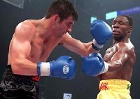 Joe Calzaghe fights Chris Eubank in 1997