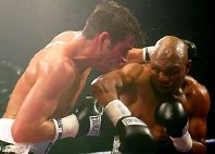 Joe Calzaghe fights Byron Mitchell in 2003