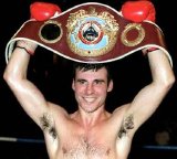 Joe Calzaghe with his WBO Super Middleweight Champion's belt