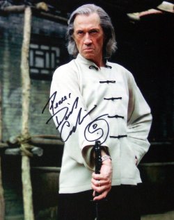 Photo signed by David Carradine at the NEC in November 2006