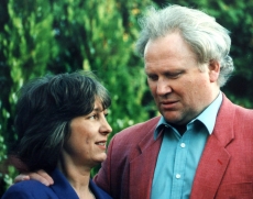 Ciaran's mum with Colin Baker 1996