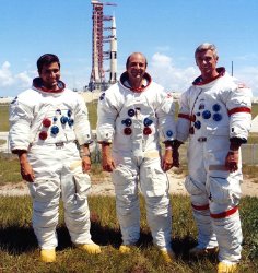 The crew of Apollo 17 - Harrison 'Jack' Schmitt, Ronald Evans & Gene Cernan