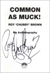 Autographed title page of 'Common As Muck'