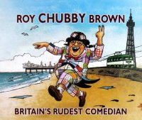 Advertising cartoon for Roy 'Chubby' Brown's appearances in Blackpool