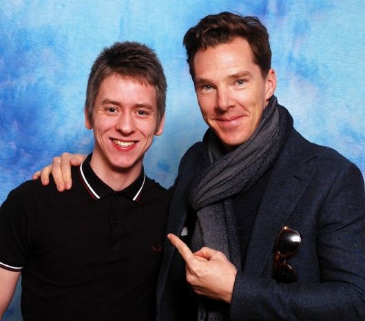 Benedict Cumberbatch with Ciaran Brown