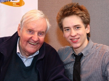 Ciaran Brown with Richard Briers