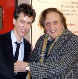 Ciaran Brown with Ken Dodd after 'The Christmas Happiness Show' in Nottingham 2007