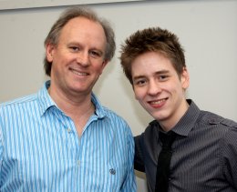 Peter Davison with Ciaran Brown in 2010