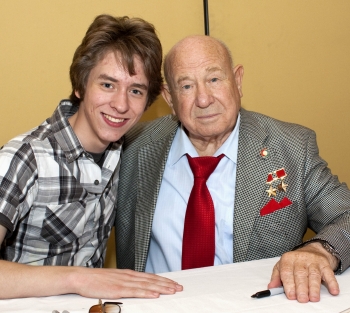 Ciaran Brown with Alexei Leonov
