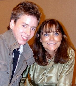 Ciaran Brown with Karen Allen in 2008