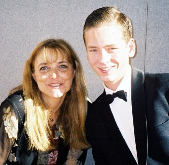 Ciaran Brown with Karen Allen at Milton Keynes in 2005