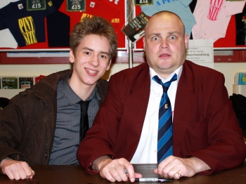 Ciaran Brown with Al Murray 