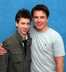 Ciaran Brown with John Barrowman