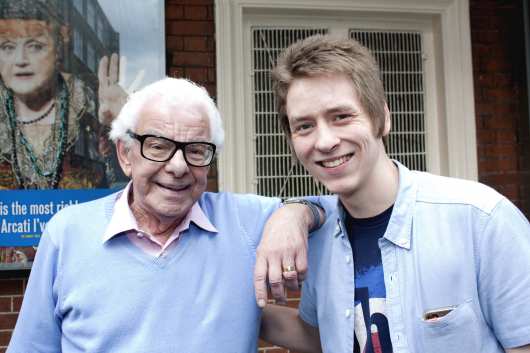 Barry Cryer with Ciaran Brown