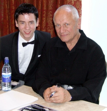 Steven Berkoff with Ciaran Brown