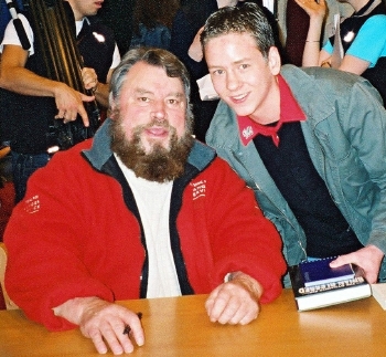 Ciaran Brown with Brian Blessed