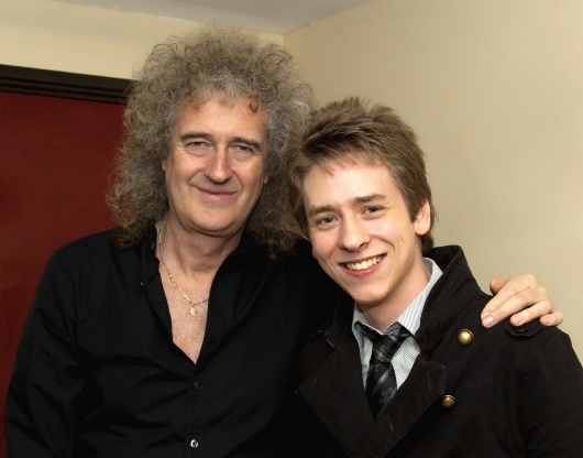 Brian May with Ciaran Brown