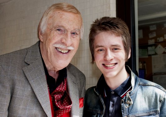 Bruce Forsyth with Ciaran Brown