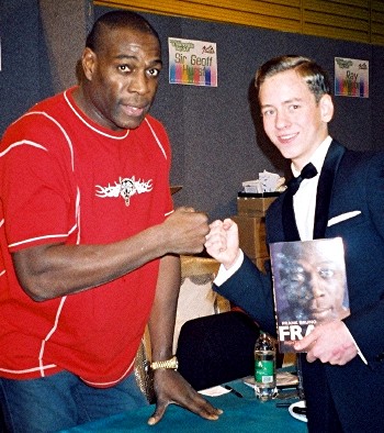 Ciaran Brown with Frank Bruno